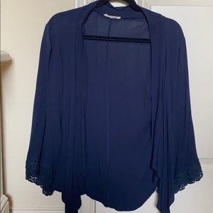 Flowy navy cardigan!